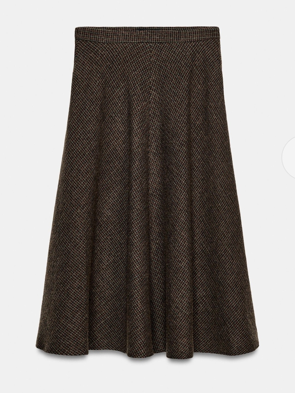 Zara WOOL BLEND CAPE SKIRT HOUNDSTOOTH (M) - Picture 6 of 7